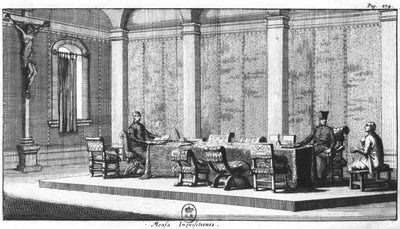 The Table of Inquisition by European School